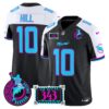 Dolphins Dan the Man Record Breaker Patch Vapor Limited Jersey – All Stitched – Black Alternate – Tyreek Hill Jersey