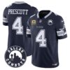 Dallas Cowboys City Patch Vapor Limited Jersey – All Stitched – Navy – Dak Prescott Jersey