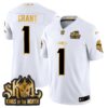 Minnesota Vikings 2024 Winter Warrior Skol Patch Gold Vapor Limited Jersey – All Stitched – White Gold – Bud Grant Jersey