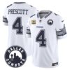 Dallas Cowboys City Patch Vapor Limited Jersey – All Stitched – White – Dak Prescott Jersey
