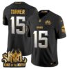 Minnesota Vikings 2024 Winter Warrior Skol Patch Gold Vapor Limited Jersey – All Stitched – Black Limited – Dallas Turner Jersey