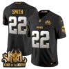 Minnesota Vikings 2024 Winter Warrior Skol Patch Gold Vapor Limited Jersey – All Stitched – Black Limited – Harrison Smith Jersey