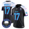 Dolphins Miami Vice Vapor Limited Jersey V3 – All Stitched – Black Alternate – Jaylen Waddle Jersey