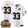Minnesota Vikings 2024 Winter Warrior Skol Patch Gold Vapor Limited Jersey – All Stitched – White Gold – Aaron Jones Jersey