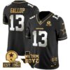 Cowboys Est. 1960 & We Dem Boyz Patch Gold Vapor Limited Jersey V2 – All Stitched – Black Limited – Michael Gallup Jersey