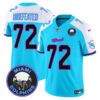 Dolphins Miami Vice Vapor Limited Jersey V3 – All Stitched – Aqua Alternate – Undefeated Jersey