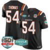 Dolphins 50th & Don Shula 347 Memorial Patch Vapor Limited Jersey – All Stitched – Black – Zach Thomas Jersey