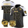 Packers 100th Season & Home Patch Gold Vapor Limited Jersey All Stitched – Alternate – Aaron Rodgers Jersey