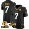 Cowboys Est. 1960 & We Dem Boyz Patch Gold Vapor Limited Jersey V2 – All Stitched – Black Limited – Trevon Diggs Jersey