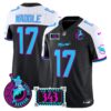 Dolphins Dan the Man Record Breaker Patch Vapor Limited Jersey – All Stitched – Black Alternate – Jaylen Waddle Jersey