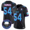 Dolphins Miami Vice Vapor Limited Jersey V3 – All Stitched – Black – Zach Thomas Jersey