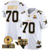 Cowboys Est. 1960 & We Dem Boyz Patch Gold Vapor Limited Jersey V2 – All Stitched – White Gold – Zack Martin Jersey