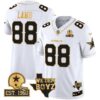 Cowboys Est. 1960 & We Dem Boyz Patch Gold Vapor Limited Jersey V2 – All Stitched – White Gold – CeeDee Lamb Jersey