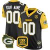 Packers Cheese Vapor Limited Custom Jersey All Stitched – Black Jersey