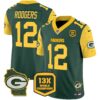Packers Cheese Vapor Limited Jersey All Stitched – Green – Aaron Rodgers Jersey