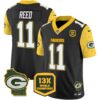 Packers Cheese Vapor Limited Jersey All Stitched – Black – Jayden Reed Jersey