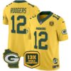Packers Cheese Vapor Limited Jersey All Stitched – Gold – Aaron Rodgers Jersey