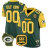 Packers Cheese Vapor Limited Custom Jersey All Stitched – Green Jersey