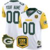 Packers Cheese Vapor Limited Custom Jersey All Stitched – White Jersey