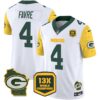 Packers Cheese Vapor Limited Jersey All Stitched – White – Brett Favre Jersey