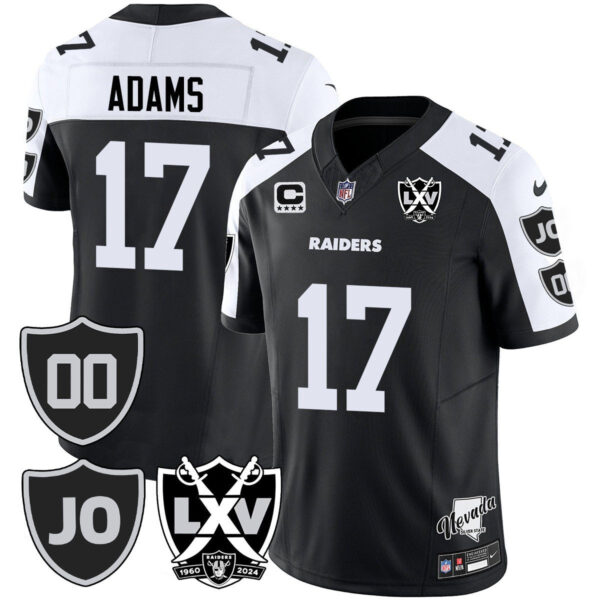 Raiders Vapor Limited Jersey – All Stitched – Honor Jim Otto – Black Alternate – Davante Adams Jersey