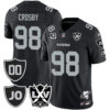 Raiders Vapor Limited Jersey – All Stitched – Honor Jim Otto – Black – Maxx Crosby Jersey