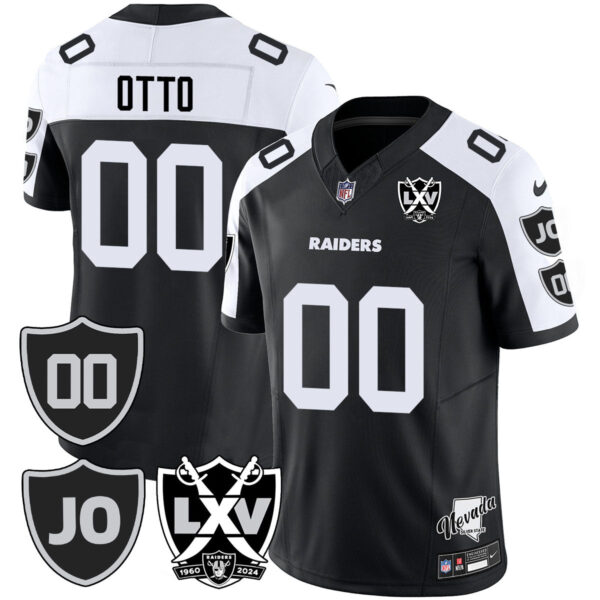 Raiders Vapor Limited Jersey – All Stitched – Honor Jim Otto – Black Alternate – Jim Otto Jersey