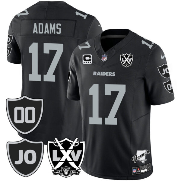Raiders Vapor Limited Jersey – All Stitched – Honor Jim Otto – Black – Davante Adams Jersey
