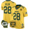 Packers Cheese Vapor Limited Jersey All Stitched – Gold – AJ Dillon Jersey