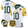 Packers Cheese Vapor Limited Jersey All Stitched – White – Jordan Love Jersey
