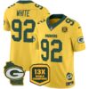 Packers Cheese Vapor Limited Jersey All Stitched – Gold – Reggie White Jersey