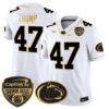 Penn State Nittany Lions Orange Bowl Patch Gold Vapor Limited Jersey – All Stitched – White Gold – Donald Trump Jersey
