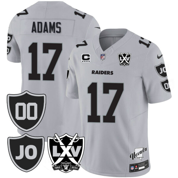 Raiders Vapor Limited Jersey – All Stitched – Honor Jim Otto – Silver – Davante Adams Jersey