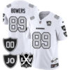 Raiders Vapor Limited Jersey – All Stitched – Honor Jim Otto – White – Brock Bowers Jersey