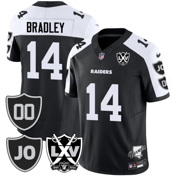 Raiders Vapor Limited Jersey – All Stitched – Honor Jim Otto – Black Alternate – Carter Bradley Jersey