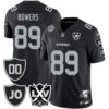 Raiders Vapor Limited Jersey – All Stitched – Honor Jim Otto – Black – Brock Bowers Jersey