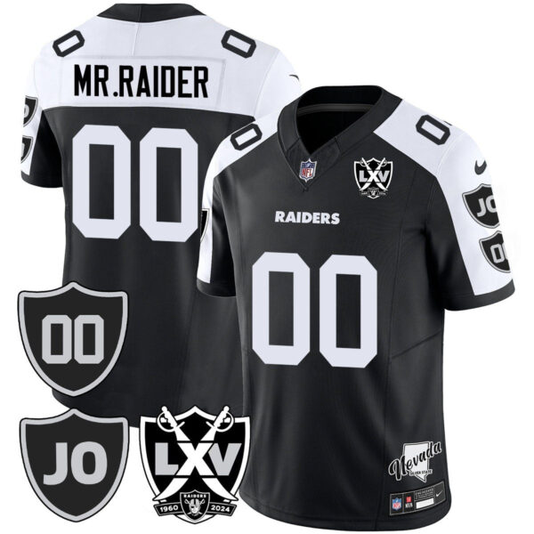 Raiders Vapor Limited Jersey – All Stitched – Honor Jim Otto – Black Alternate – Mr. Raider Jersey