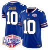Bills 2024 AFC East Division Champions Gold Trim Vapor Limited Jersey – All Stitched – Royal – Khalil Shakir Jersey
