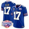 Bills 2024 AFC East Division Champions Gold Trim Vapor Limited Jersey – All Stitched – Royal – Josh Allen Jersey