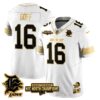 Detroit Lions – Jared Goff – 16 – White Gold Jersey