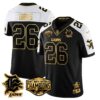 Detroit Lions 2024 NFC North Champions Gold Jersey – All Stitched – Jahmyr Gibbs – 26 – Alternate Jersey