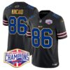 Bills 2024 AFC East Division Champions Gold Trim Vapor Limited Jersey – All Stitched – Black – Dalton Kincaid Jersey
