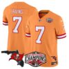 Buccaneers 2024 NFC South Division Champions Patch Vapor Limited Jersey – All Stitched – Creamsicle – Bucky Irving Jersey