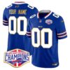 Bills 2024 AFC East Division Champions Gold Trim Vapor Limited Custom Jersey – All Stitched – Royal Jersey