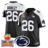 Penn State Nittany Lions 2024 Orange Bowl Jersey N1 – All Stitched – Black Alternate – Saquon Barkley Jersey