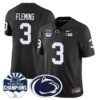 Penn State Nittany Lions 2024 Fiesta Bowl Champions Jersey – All Stitched – Black – Julian Fleming Jersey