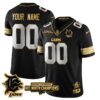 Custom Gender/Name Detroit Lions 2024 NFC North Champions Gold Jersey N3 – All Stitched – Black Limited Jersey