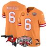 Buccaneers 2024 NFC South Division Champions Patch Vapor Limited Jersey – All Stitched – Creamsicle – Baker Mayfield Jersey
