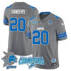 Detroit Lions 2024 NFC North Champions Gold Jersey N1 – All Stitched – Barry Sanders – 20 – Gray Jersey
