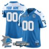 Custom Gender/Name Detroit Lions 2024 NFC North Champions Gold Jersey N3 – All Stitched – Blue Alternate Jersey